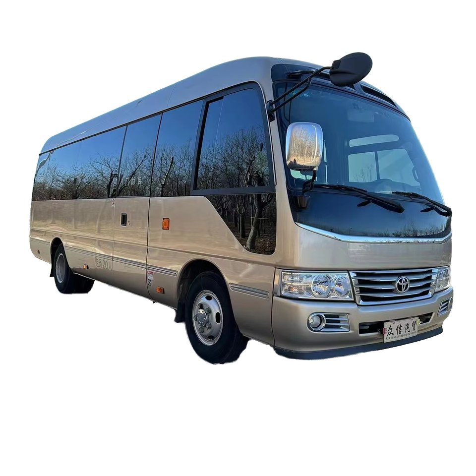 2017 T0oyota Costa 20-Seat Deluxe Edition Coach Bus 4.0 Displacement V6 Gasoline Engine Cheap Chinese Cars in China